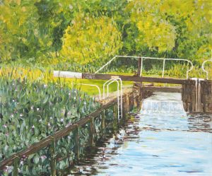 Garston Turf-sided Lock K&A Update 1 painting by Arne Barker